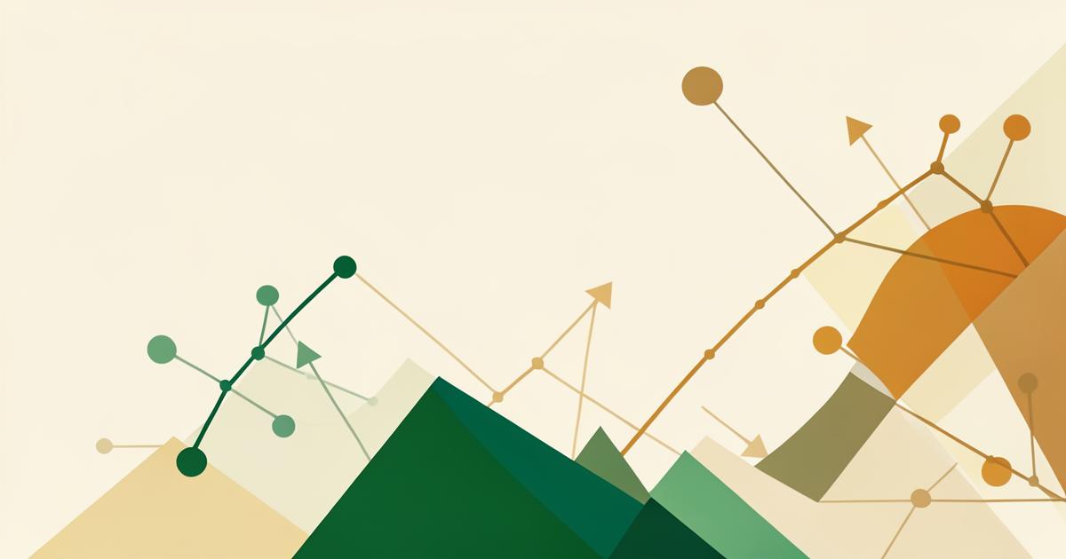 Abstract illustration of AI-driven growth and earning